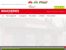 Tablet Screenshot of boucheriesdubocage.fr